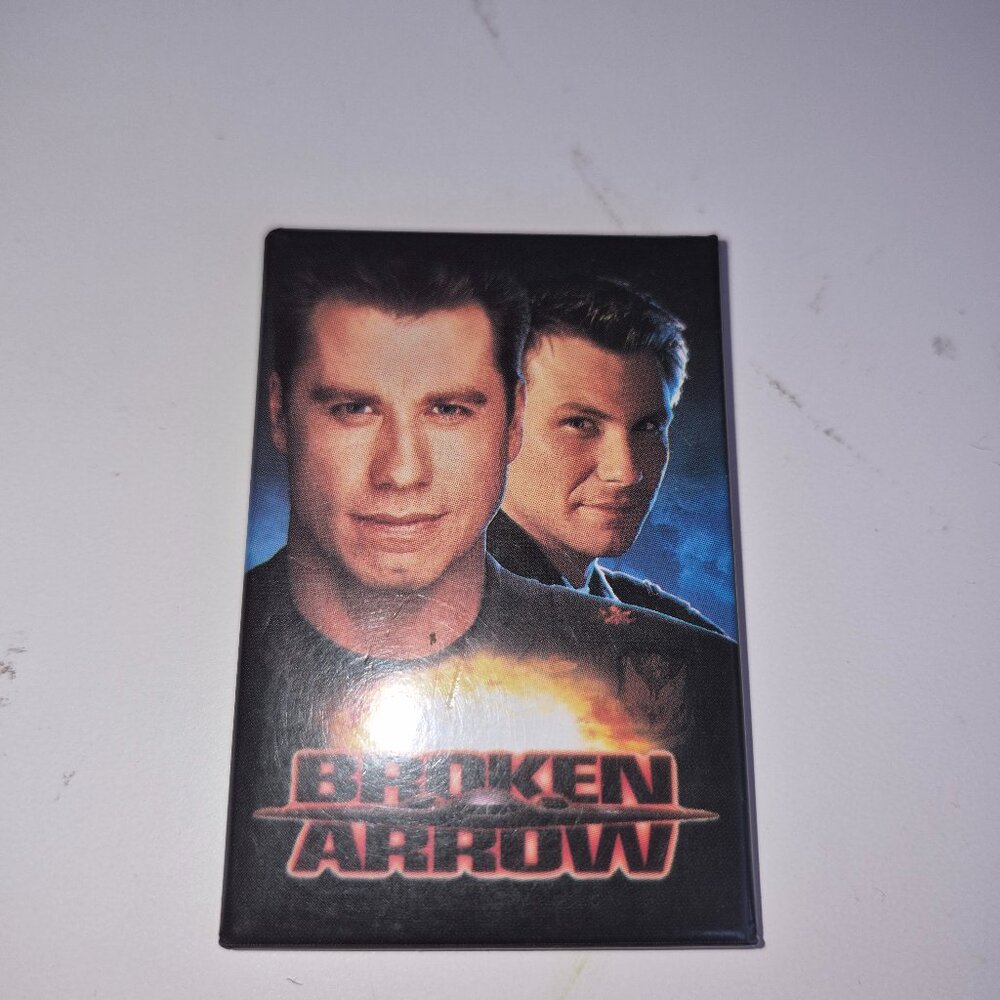 1996 Broken Arrow vintage rectangular pinback button